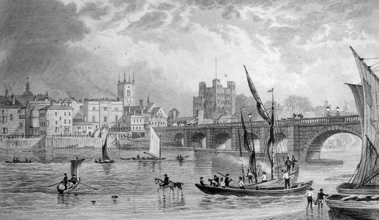 North west view of
bridge.